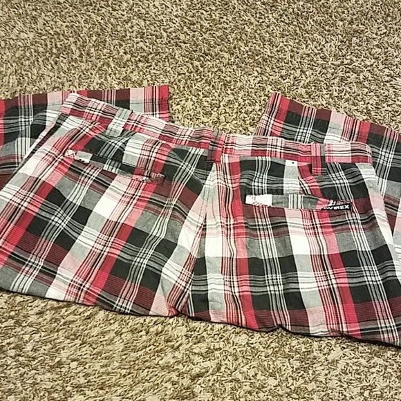 Mens avirex casual checker summer shorts. Sz. 36 - Picture 4 of 5